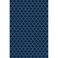thumbnail image 1 of Aspen Brands RUG10B57 Tapis Design Quaterfoil 5 x 7 Pieds - Bleu & Blanc, 1 of 1
