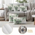 thumbnail image 5 of Green Sunflower Outdoor Pillow Covers 24x24 Set of 2,Waterproof Patio Throw Pillowcase Protectors,Spring Summer Botanical Flowers Square Decorative Pillow Shams Cushion Covers for Seat Bed Couch Sofa, 5 of 8