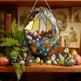 thumbnail image 6 of Taicans ‌Easter Stained Glass Sun Catcher,Spring Window Decor - Colorful Mosaic Egg Design with Bunny & Eggs Accents,20cm/7.87in,Festive Home Decoration for Holiday Windows‌, 6 of 6