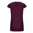 thumbnail image 6 of Fesfesfes Womens T-Shirts Women Fashion Summer Tops For V-Neck Ruffle Sleeve Tops Casual Sleeveless Layering Shirts for Women 4(S), 6 of 8