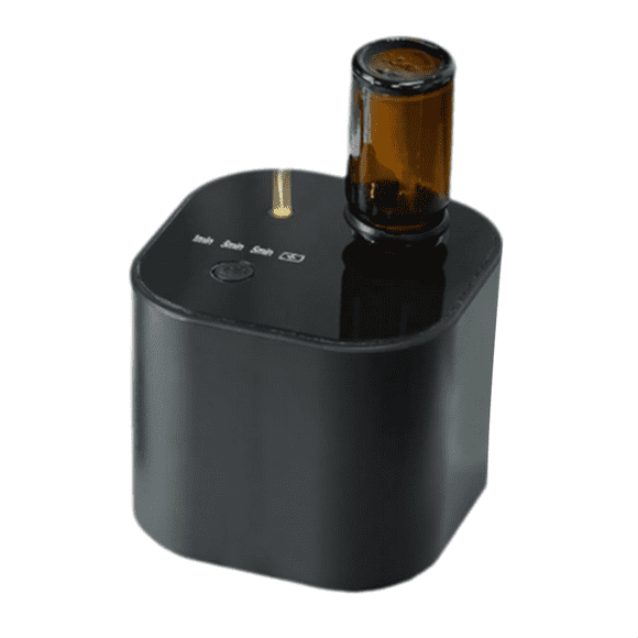 Waterless Cordless Diffuser ,Portable Small Mini Diffusers, Aromatherapy Diffuser 3 Mist Modes, Cycle Start,400 Sq.Ft B,1 x Waterless Cordless Diffuser,Black
