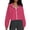 Hot Pink, variant on Women's Fashion Solid-Color Hooded Jacket Short-Length Zipper Sweatshirt Outerwear