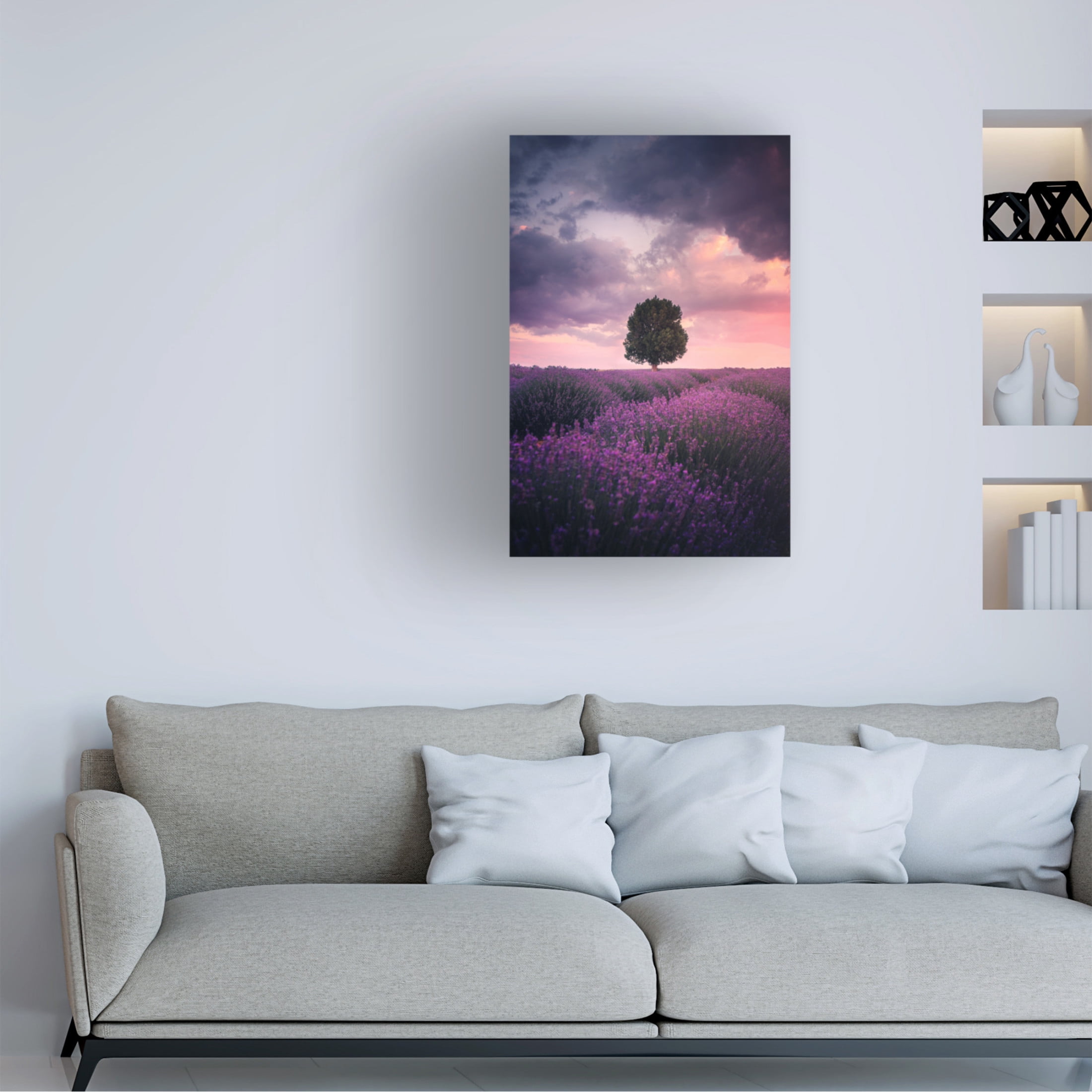 Cuma Cevik 'Lavender Fields' Canvas Art - 22 x 32 Inches