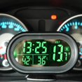 thumbnail image 3 of Reloj luminoso LCD de 9V para coche, termómetro para coche, reloj Digital, reloj voltímetro con indicador de temperatura dual para vehículos automáticos, 3 of 5