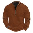 thumbnail image 2 of Blusas y camisas de manga larga con cuello redondo Sudadera con capucha de cuello redondo para hombre Jersey estampado Blusa de poliéster de manga larga para hombre, 2 of 4