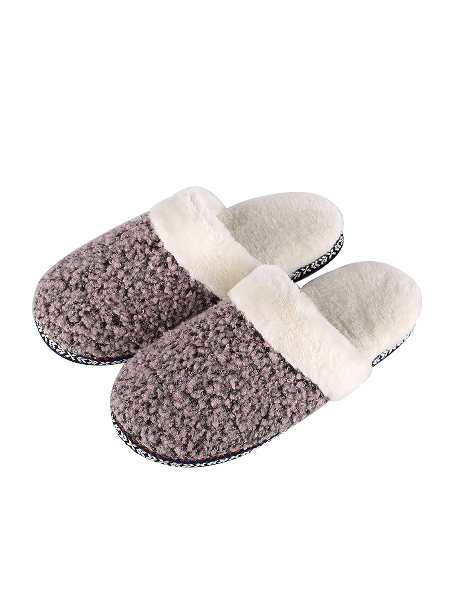 Details about   Home Slippers Shoes Non-slip Soft Winter Warm Indoor Bedroom Sheep Patterned New 
