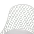 thumbnail image 6 of GDF Studio Lucy Outdoor Modern Dining Chair, Set of 2, White, 6 of 7