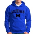 thumbnail image 5 of Sudadera con capucha para hombre y mujer, suéter Unisex con estampado de letras de Míchigan, moda informal para estudiantes y parejas, Otoño e Invierno, 5 of 5