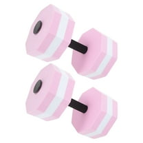 UPGRATOR 1 Pair Pink EVA Water Dumbbell Weights for Pool Exercise Equipment Aquatic Fitness Equipment