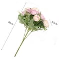 thumbnail image 5 of SPRING PARK Artificial Flowers Rose, Silk Roses Bridal Wedding Bouquet Decoration Home Office Party Decor, 5 of 7