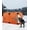 Orange, variant on M optimized Portable Pop-up 4-6 Person Ice Shelter Fishing Tent Outdoor 140"x70.8"x78.7"