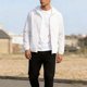 thumbnail image 4 of Mens Tops Manga Larga Color Sólido Bolsillo con Cremallera Al Aire Libre con Capucha Ropa Exterior Casual Poliéster Moda Blusa de Manga Corta, 4 of 9