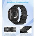thumbnail image 4 of Correa de reloj MoKo Ocean Band compatible con Apple Watch Ultra 2, 4 of 9