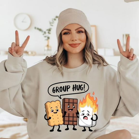 Group Hug Smores Shirt, Smore Camping Shirt, Funny Camping Shirt, Camper Shirt, Camp Lover Shirt, Camping Friends Gifts Unisex S-5XL Hot Trending Shirt, Vintage Birthday Gift