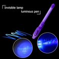 thumbnail image 3 of Peggybuy 2 in 1 Luminous Light Invisible Ink Pen UV Kids Drawing Magic Pens (Purple), 3 of 8