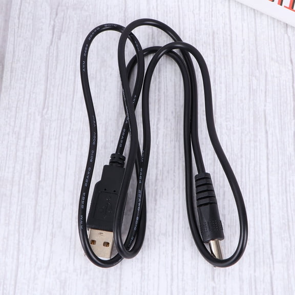 OFFIGAM Black USB to 5.5mm DC Extension Cable, 5V Power Supply Charging Cord Adapter for LED Strip, Router, Cameras and Devices