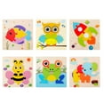 thumbnail image 4 of Pisexur Toddler Toys Wooden Puzzles Toddler Toys Gifts For 1 2 3 Year Old Boys Girls, 1 Pack Dinosaur Toys Gifts for Baby Kids on Clearance, 4 of 8