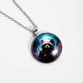 thumbnail image 4 of Starry Animals Women's Circular Glass Design Pendant Necklace, 4 of 5