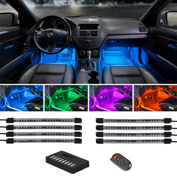 LEDGlow 8pc Flexible LED Million Color Interior Underdash Lighting Kit
