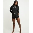thumbnail image 5 of Hanes Originals Women's Waffle Hoodie Black L, 5 of 5