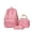 czb# d-Pink305, variant on CUZIBR Large Capacity 3 Piece Backpack For Kids Cute Floral Bow Print School Backpack With Lunch Tote Bag Pencil Case Bookbag For Teen Girls Students Daily School Travel