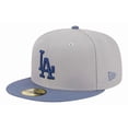 thumbnail image 1 of Gorra New Era Hombre Caballero Angeles Dodgers Mlb 59fifty gris 712, 1 of 5