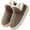 Coffee, variant on Wrongduck Ankle Bootie Slippers for Women and Men, Plush Fleece Lined Indoor Outdoor Slippers with Memory Foam and Anti-Slip Sole