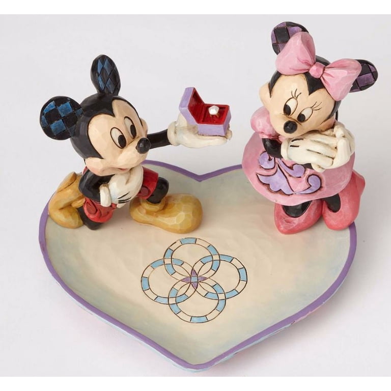 Disney Traditions Mickey & Minnie Ring Box Figurine - A Magical