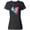AB-Black, variant on Inktastic Mermaid And Dolphin, Mermaid With Pink Hair Women's T-Shirt
