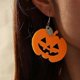 thumbnail image 1 of 2021 Interesting Halloween Earrings For Women Acrylic Felt Pumpkin Bat Skeleton Ghost Mischievous Drop Holiday Jewelry----G0121-6--Product code 73130 G0121-6, 1 of 5