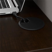 مكتب في ساعة 65W مستقيمة حجيرة مكتب في Mocha Cherry - خشب هندسي