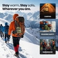 thumbnail image 4 of Wallaby 2-Pack Emergency Mylar Sleeping Bags, Thermal, Compact, Lightweight, Green, 4 of 6