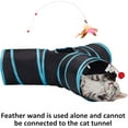 thumbnail image 2 of Cat Tunnel Tube 3 Way Cat Tunnels for Indoor Cats, Rabbit Tunnel, Collapsible Kitten Tunnel Toys for Large Cats, Animal Pet Kitty Tunnel Toys, 2 of 5