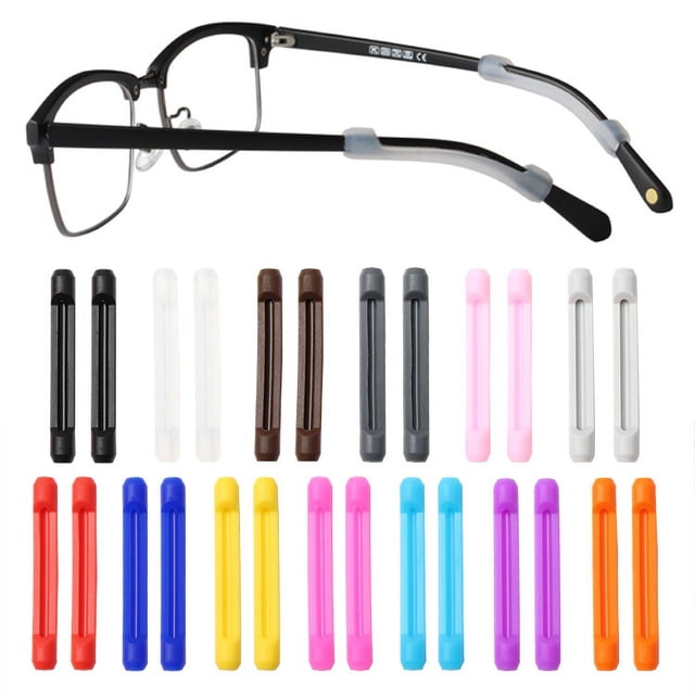Funda antideslizante para patas de gafas Orejeras Gancho para la oreja Reposa oídos Accesorios para patas de gafas Placa anticaída fija Funda para patas de gafas de sol