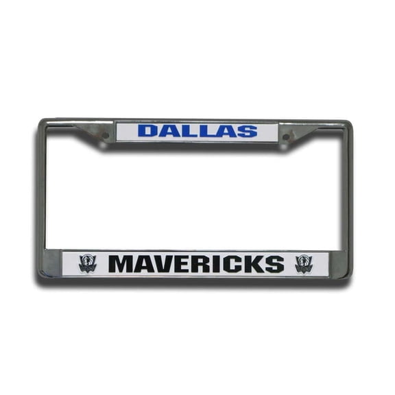 Dallas Basketball Mavs Mavericks Chrome Metal License Plate Frame