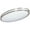Bright Satin Nickel, variant on F9880-80-Sunset Lighting-Cloud - Two Light Oval Flush Mount Bright Satin Nickel Finish with White