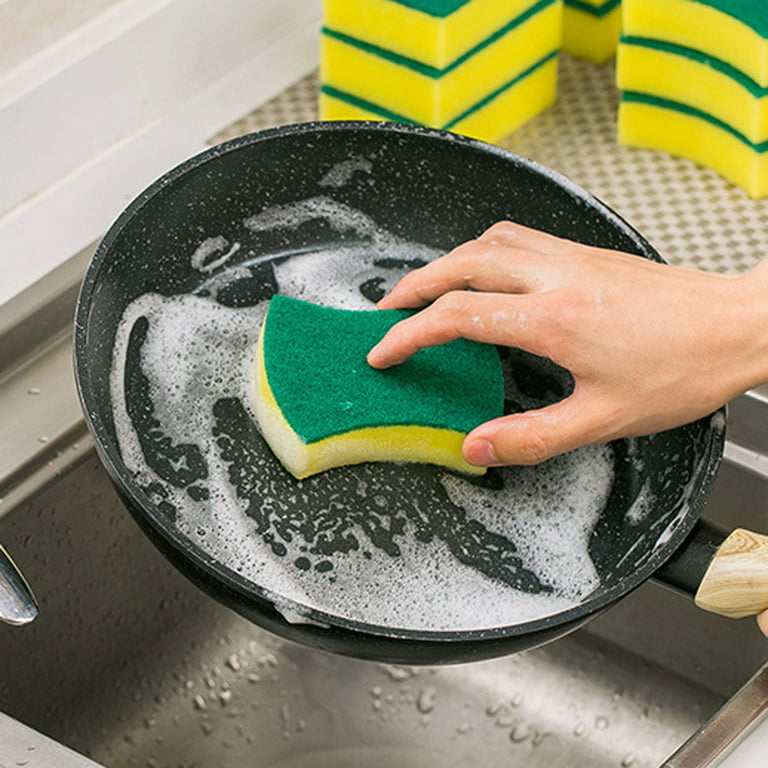 Reusable Cleaning Brush Sponges,Magic Sponges Eraser Sponge Cleaner Pot  Brush for Kitchen Bathroom Cleaning Tools (Pack of 1) 