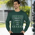 thumbnail image 3 of Funny Christmas Sweatshirt, Funny Christmas Sweatshirt, Most Likely To Cry Xmas Sweater, Sentimental Holiday Sweatshirt, 3 of 5