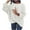 White, variant on asdoklhq Womens Plus Size Tops Clearance,Women's Turtleneck O-Neck Knitted Jumper Sweater Long Sleeve Elegant Casual Tops