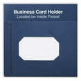 thumbnail image 2 of Universal UNV20541 100-Sheet Capacity 11 in. x 8.5 in. 2-Pocket Plastic Folders - Navy Blue (10/Pack), 2 of 4