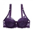 thumbnail image 6 of Women Lace Bra Sexy Unlined Underwire Push Up Bra Lingerie Intimates Bralette Women Full Lace Brassiere Underwear Bras, 6 of 6