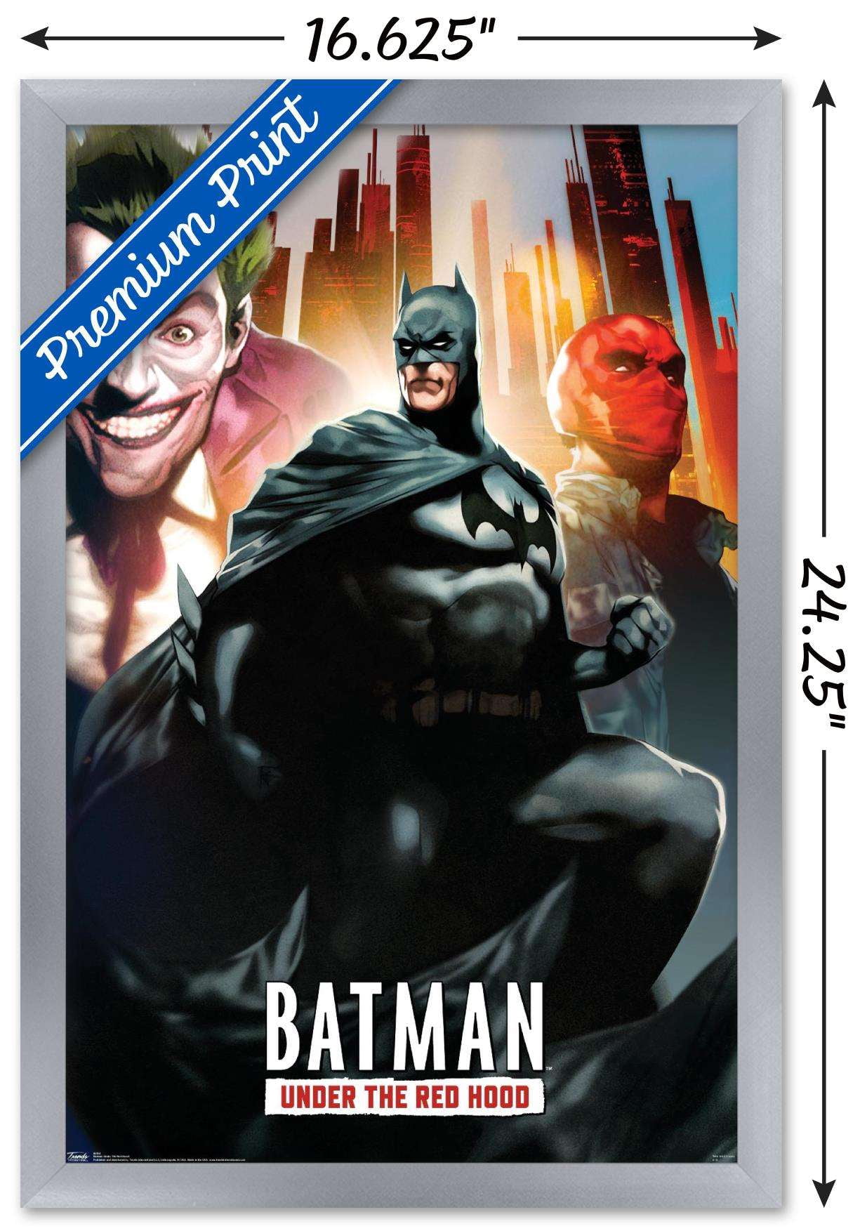 DC Comics - Batman - Under the Red Hood Wall Poster, 14.725" x 22.375", Framed