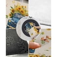 thumbnail image 3 of Shag Bath Rugs Blue Truck Farm Yellow Sunflower Plush Soft Fluffy Doormat Floor Carpet,Non-Slip Living Room Bedroom Kitchen Entryway Door Mats Country Plant Retro Linen, 3 of 6