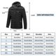 thumbnail image 5 of Chaqueta calefactable de 11 áreas para hombre y mujer, chaquetas calefactoras eléctricas de invierno con Usb para exteriores, abrigo térmico deportivo cálido, ropa, chaleco calentable, 5 of 5
