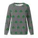 thumbnail image 4 of Blusas para las Mujeres Casual Manga Larga Cuello Redondo Sudadera de las Señoras, Poliéster Suave para Invierno Primavera Uso Diario, 4 of 8