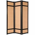 thumbnail image 2 of Red Lantern 6 ft. Tall Jute Shoji Screen - 3 Panel - Black, 2 of 4
