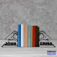 thumbnail image 4 of Handmadetneonsign Heart Hands Metal Bookends, Name Bookend, Hand Table Bookshelf Decor, Book Lover Gift 80134, 4 of 4