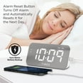 thumbnail image 2 of Timex Alarm Clock with USB Charger (5W) and Large Display (T1320W), 2 of 4