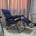 thumbnail image 4 of Folding recliner Cushion Armrest Padding Durable Material Black Accessories, 4 of 9