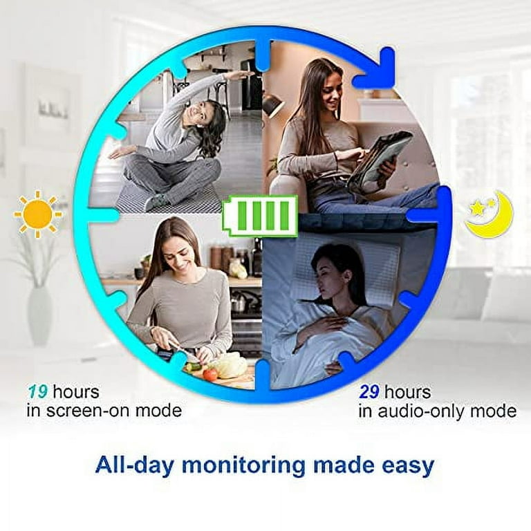 VTech VM819 Baby Monitor – 2.8" Screen, No WiFi Needed, Night Vision, 19-Hour Battery